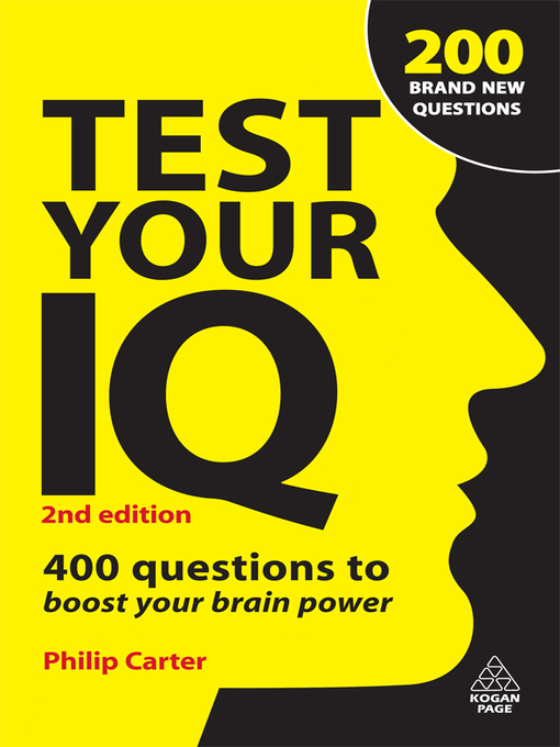 Title details for Test Your IQ by Philip Carter - Available